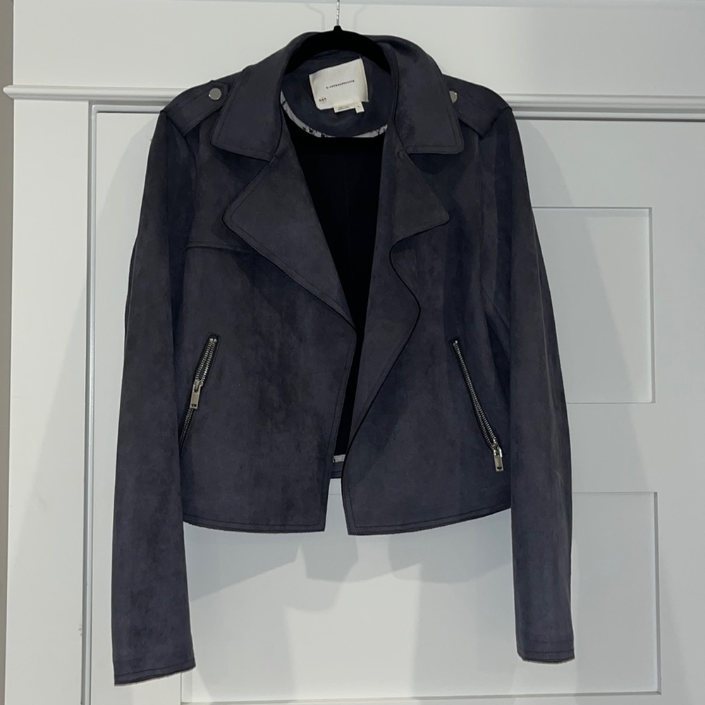 Anthropologie indigo velvet jacket